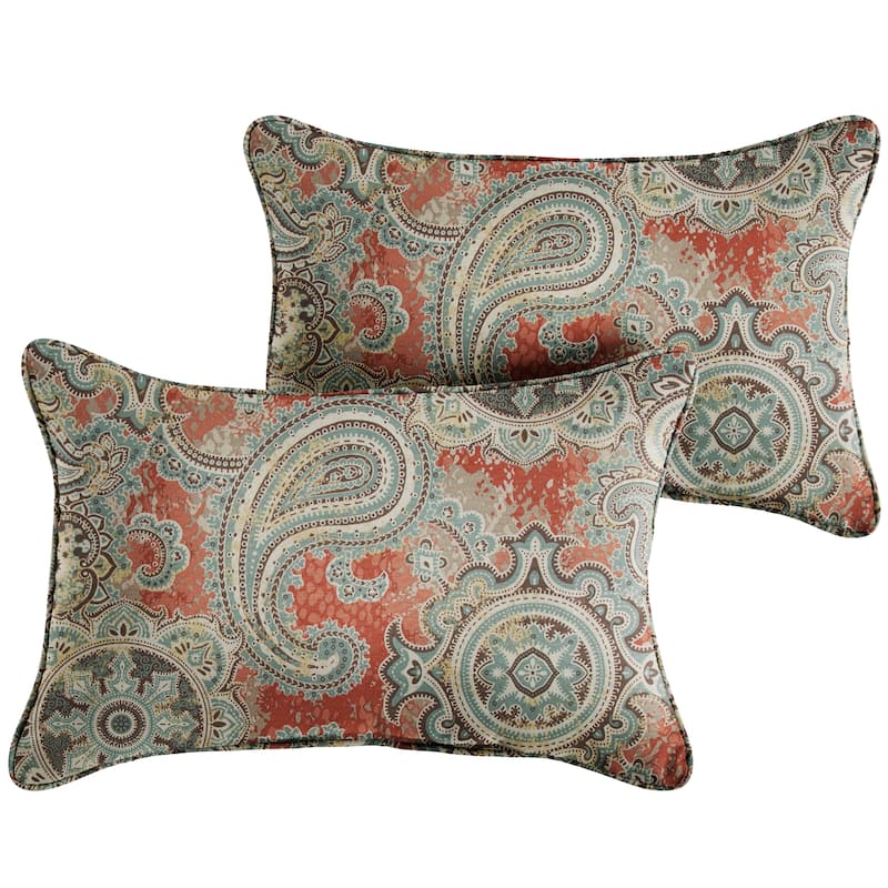 Sorra Home Outdoor Corded Pillow Set of 2