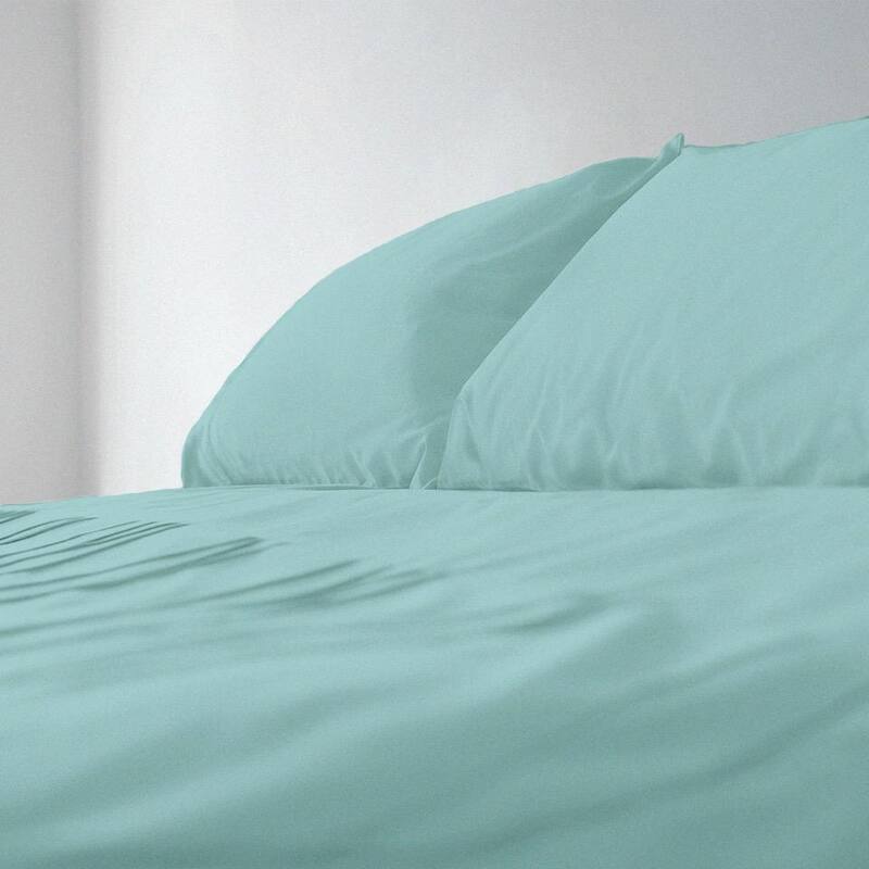 Cypress Rayon from Bamboo 6-piece 1800 TC Cotton Feel Deep Pocket Sheet Set - Aqua - Split King