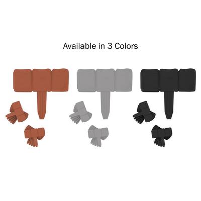 TerraTrade 10-Piece Cobblestone Flower Bed Border