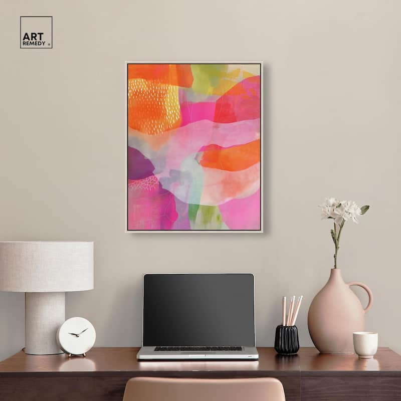 Garnet Gleam IV Canvas by Art Remedy
