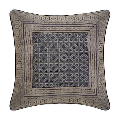 J. Queen New York Alaro Slate 20" Square Decorative Throw Pillow