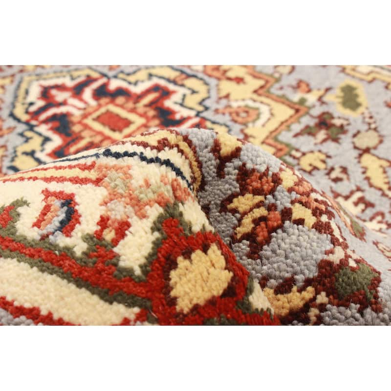 ECARPETGALLERY Hand-knotted Serapi Heritage Light Grey Wool Rug - 2'5 x 9'8