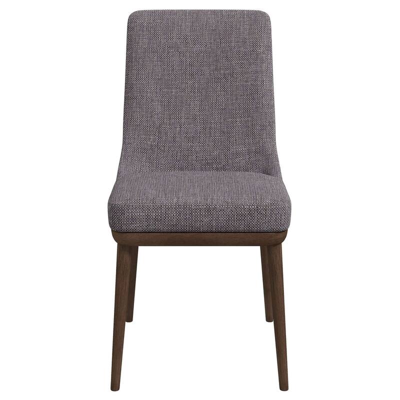 GDFStudio - Kate Modern Mid-Century Dining Chair with Curved Backrest & Upholstered Seat, Set of 2 - 24"