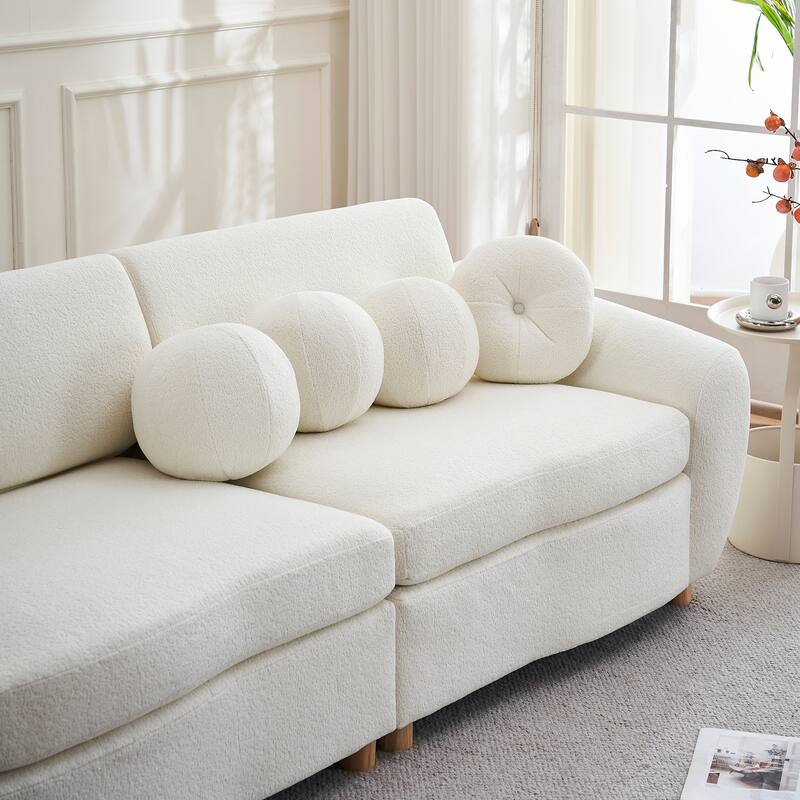 84"Modern Chenille Sofa Couch for Living Room