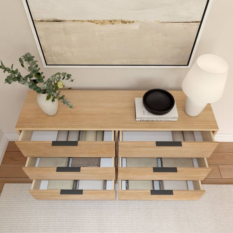 Plank and Beam Haven 6-Drawer Dresser with Drawer Pull Handles
