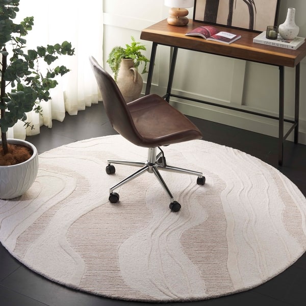 slide 2 of 13, SAFAVIEH Handmade Fifth Avenue Dirtje Mid-Century Modern New Zealand Wool Rug