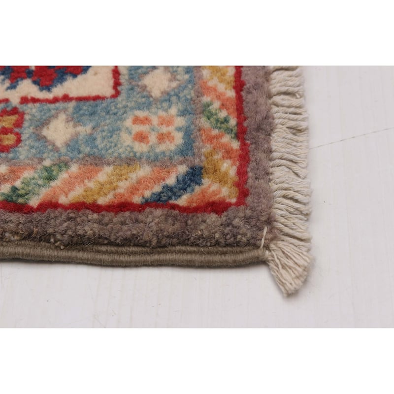 ECARPETGALLERY Hand-knotted Uzbek Ghazni Taupe Wool Rug - 2'8 x 7'11