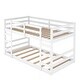 preview thumbnail 11 of 9, Functional And Aesthetic Design Twin Over Twin Wooden Bunk Bed with Ladder, White