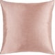 preview thumbnail 17 of 15, Artistic Weavers Decorative Chic 18-inch Square Solid Throw Pillow Cover with Poly Insert Blush