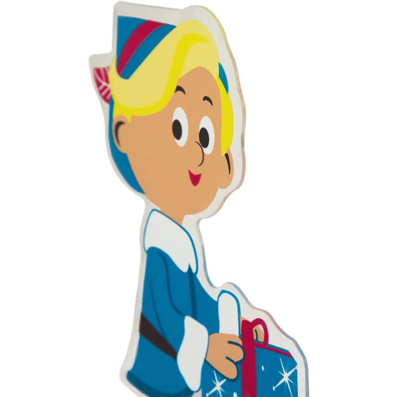 7" Hermey Christmas Present Double Sided Gel Window Cling Decoration