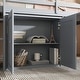 preview thumbnail 15 of 21, Twin Loft Bed with Pull-Out Desk, 2 Cabinets, 4 Drawers & Shelves