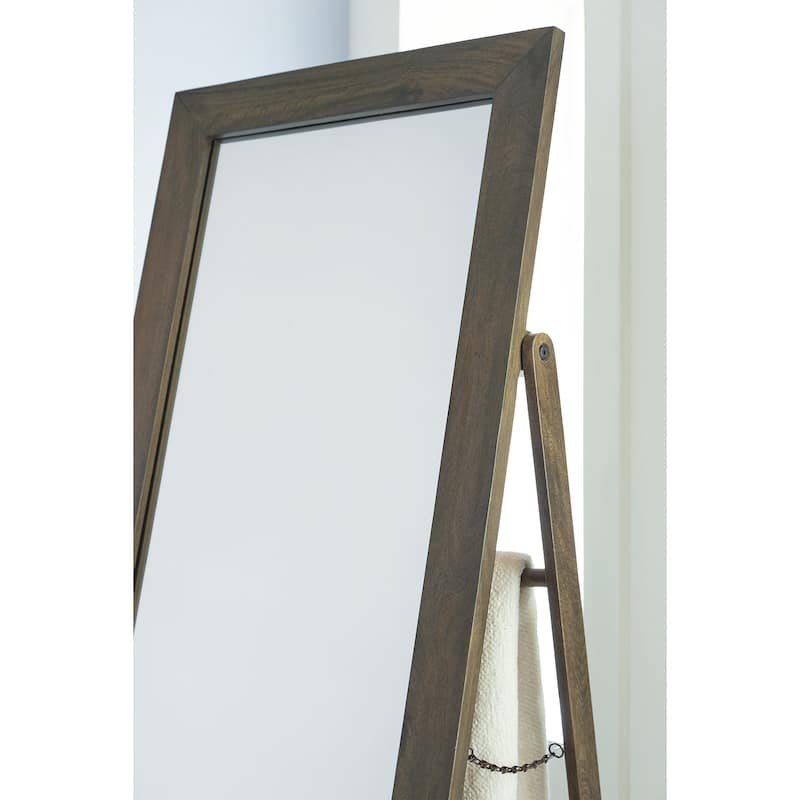 Signature Design by Ashley Dirkins Dark Brown Floor Mirror - 28" W x 24" D x 68.5" H