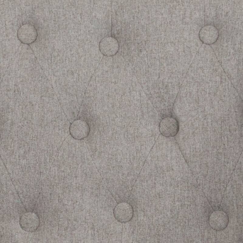Transitional Tufted Upholstered/Walnut Finish Counter Stool (Set of 2)