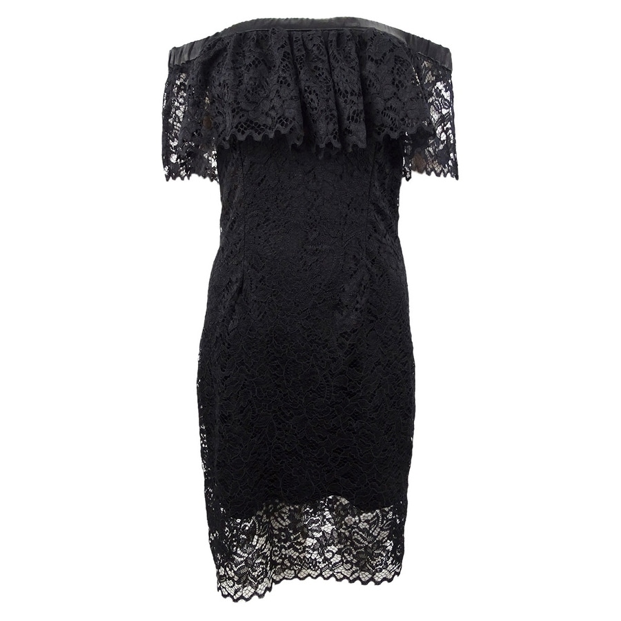betsey johnson black lace dress