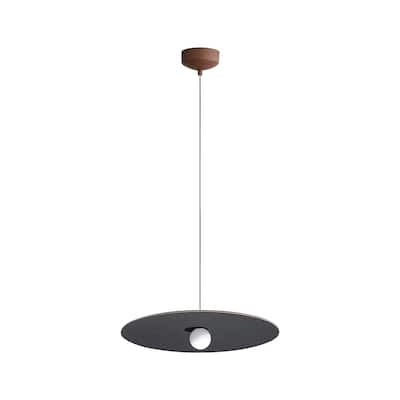 Faroe 24" LED Pendant in Coffee/Black - Brown