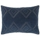 preview thumbnail 2 of 8, Auden Indigo Cotton Embroidered Sham 20"x26"