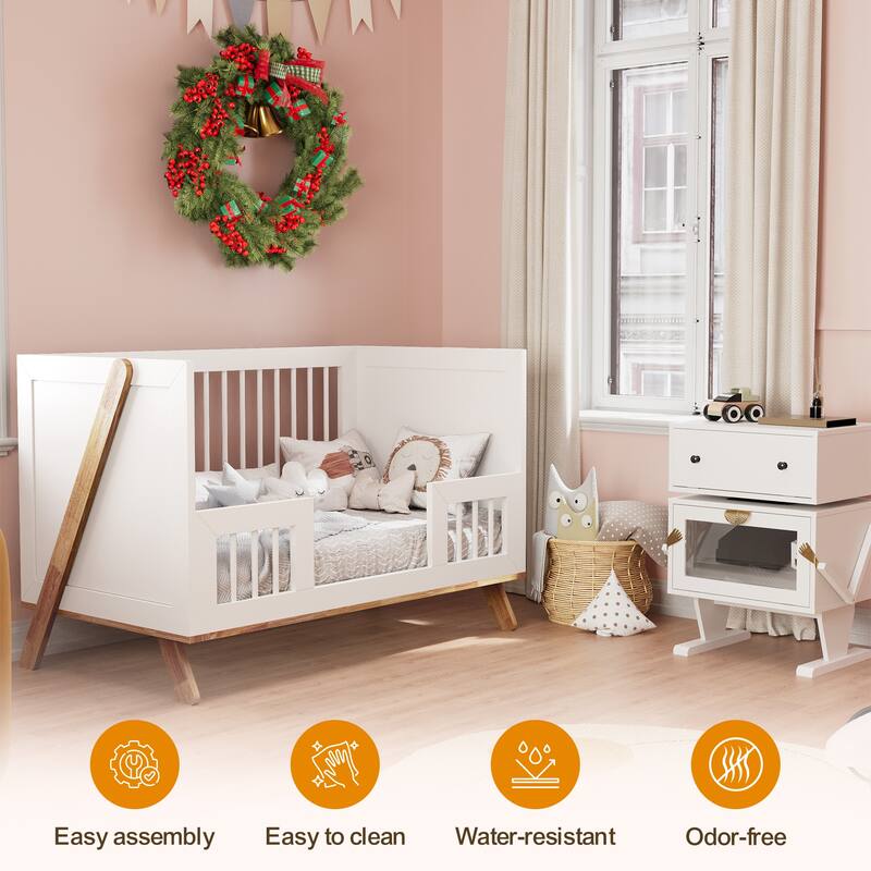 4-in-1 Convertible Baby Crib