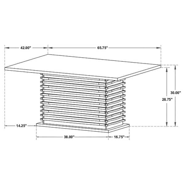 dimension image slide 1 of 2, Stanton Rectangular Dining Table Set Grey