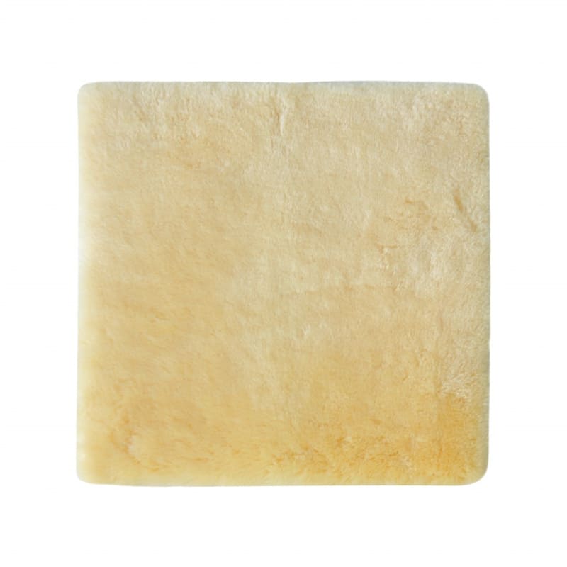 17" Square Natural Medical Grade Sheepskin Chair Pad - Emerald