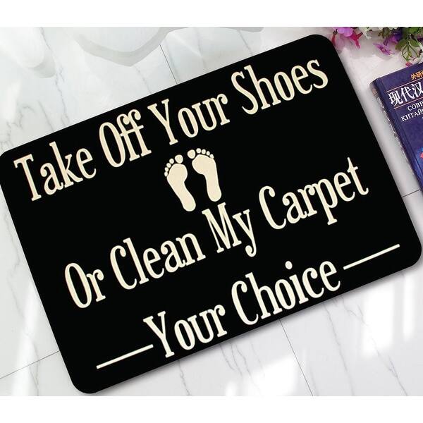 Shop Chezmax Non Slip Doormat Coral Fleece Front Door Mat Decor