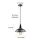 preview thumbnail 5 of 8, The Gray Barn Heavenly Winds 1-light Industrial Pendant Lights - D10.25"X H2.875"