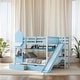 preview thumbnail 13 of 46, Kid-Friendly Design Full over Full Bunk Bed Blue