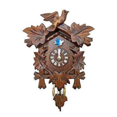 7.5" Engstler Battery-Operated Mini Cuckoo Wall Clock Music Chimes