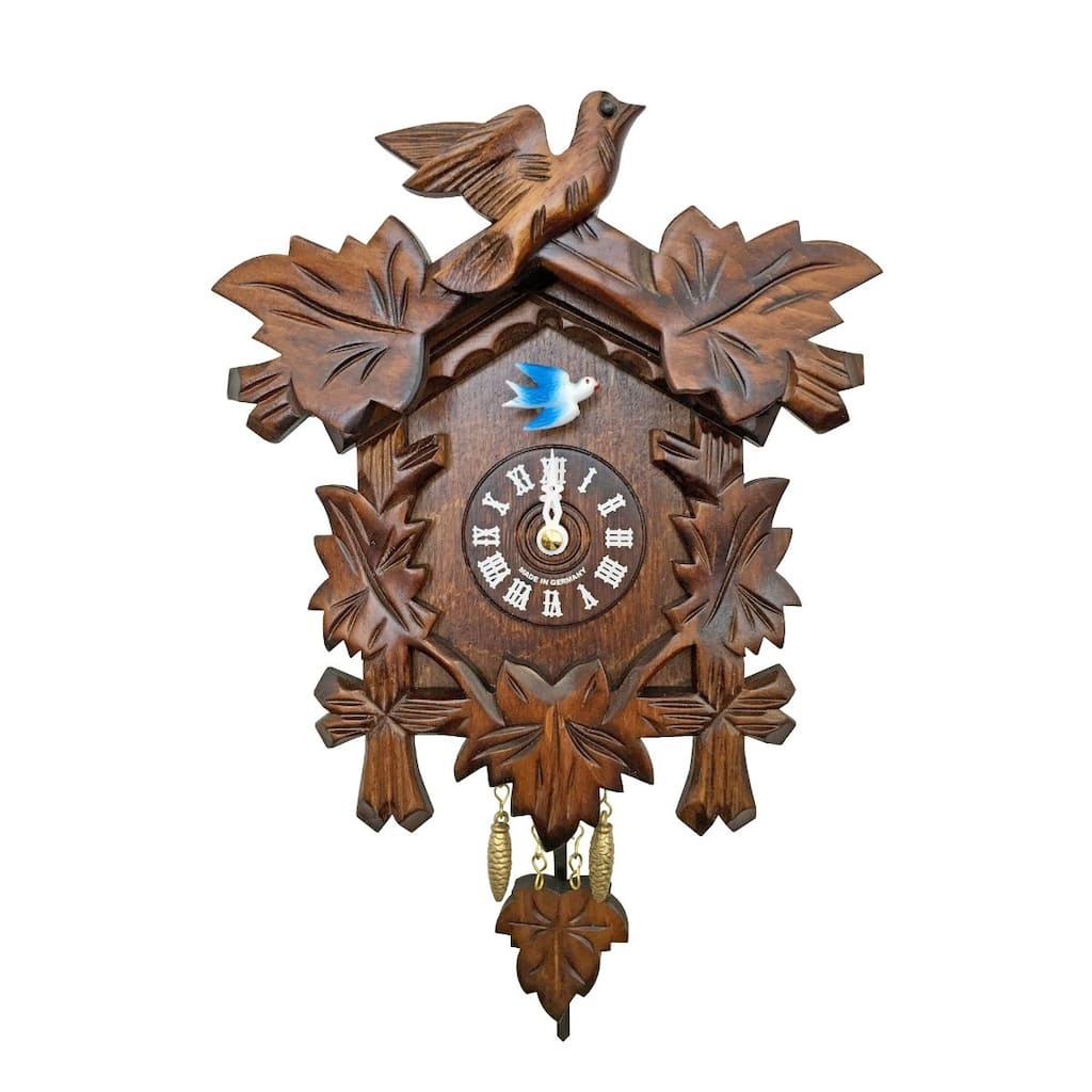 7.5" Engstler Battery-Operated Mini Cuckoo Wall Clock Music Chimes