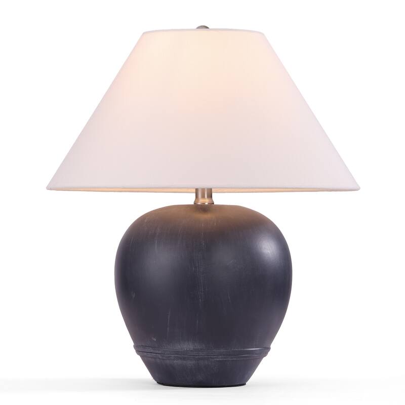 Ceramic Table Lamp with Linen Shade