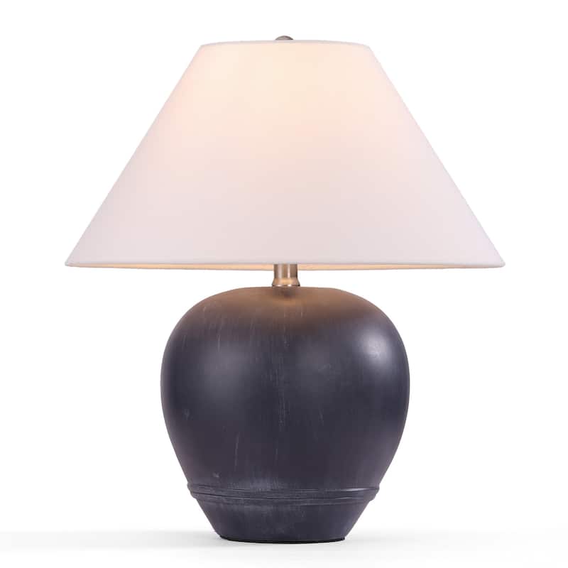Global Accent Ceramic Table Lamp with Linen Shade