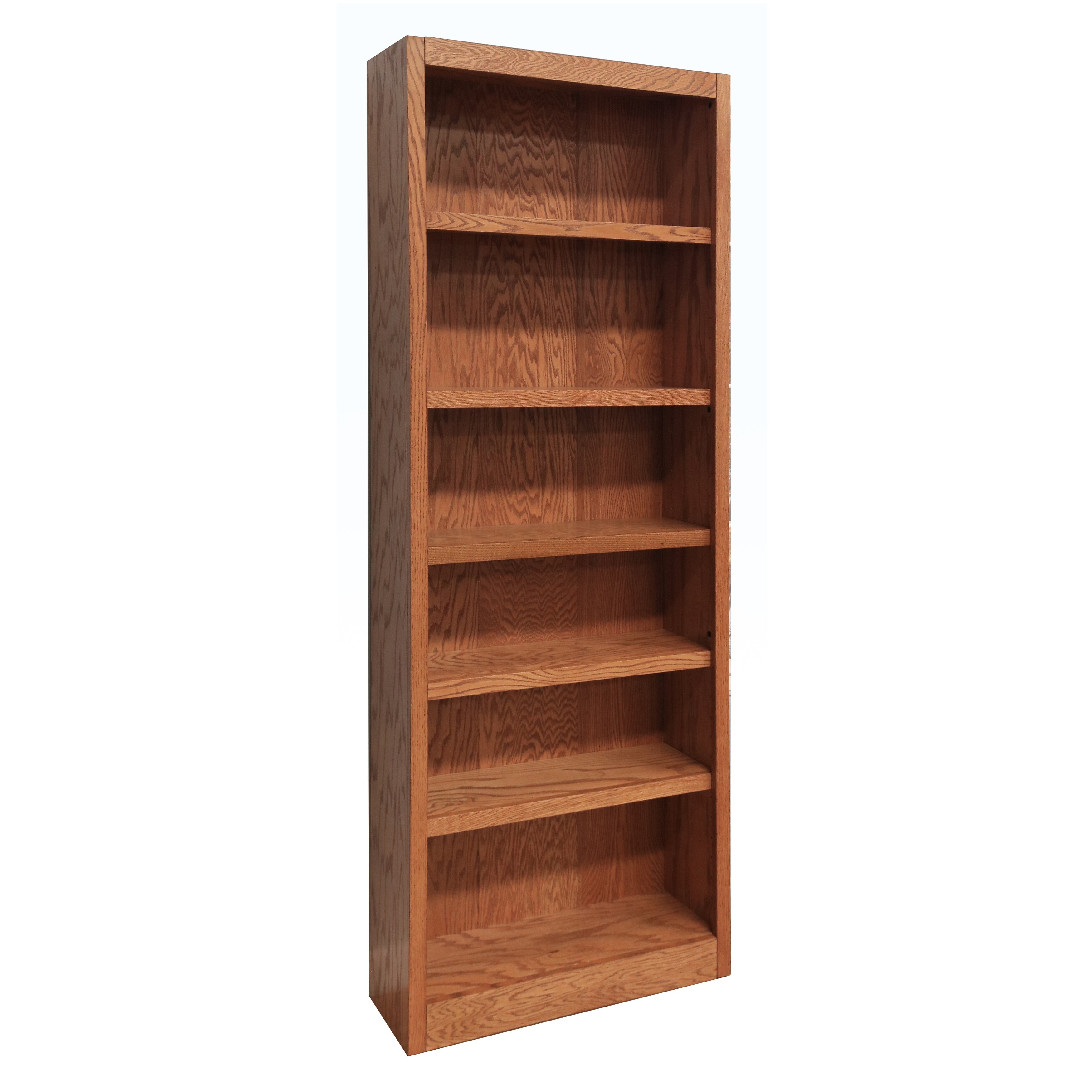 Concepts in Wood 6 Shelf Wood Bookcase, 84 inch Tall - On Sale