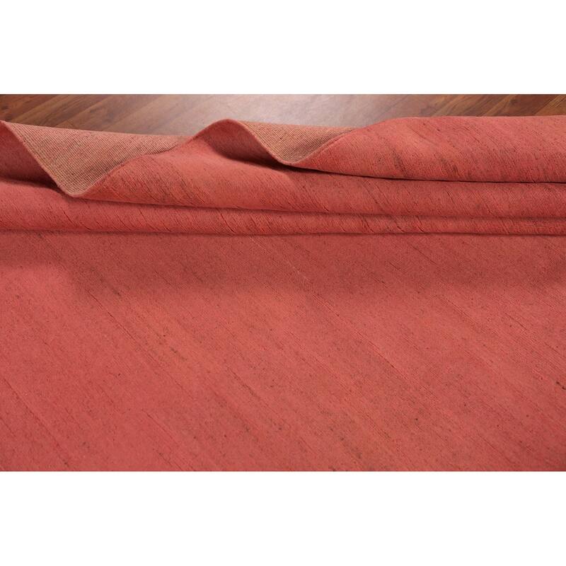 Pink Modern Gabbeh Oriental Area Rug Handmade Bedroom Wool Carpet - 9'10" x 12'8"