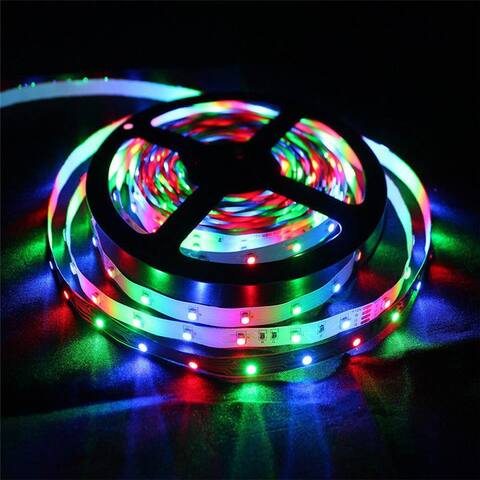 5M LED Strip Lights RGB Strips Waterproof Color Changing String Lights - 19.69