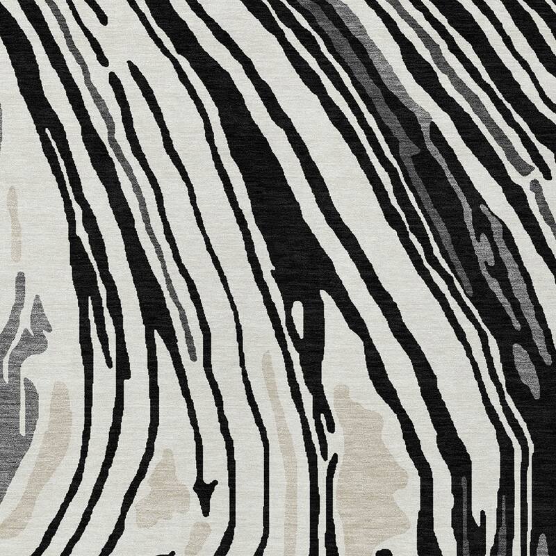 HomeRoots Abstract Transitional Rectangle Outdoor Rug