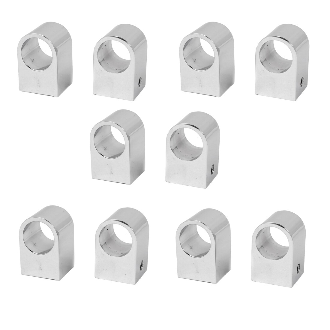 Shop 10pcs 16mm Dia Metal Flange Closet Clothes Hanging Rod Rail