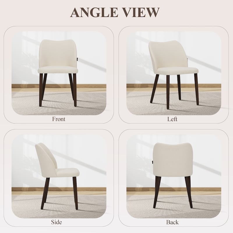 Modern Dining Chairs Upholstered Kitchen Chairs (set of 2)