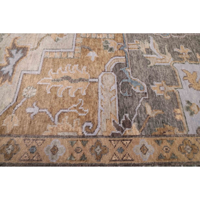ECARPETGALLERY Hand-knotted Jules Sultane Grey Wool Rug - 9'1 x 11'11