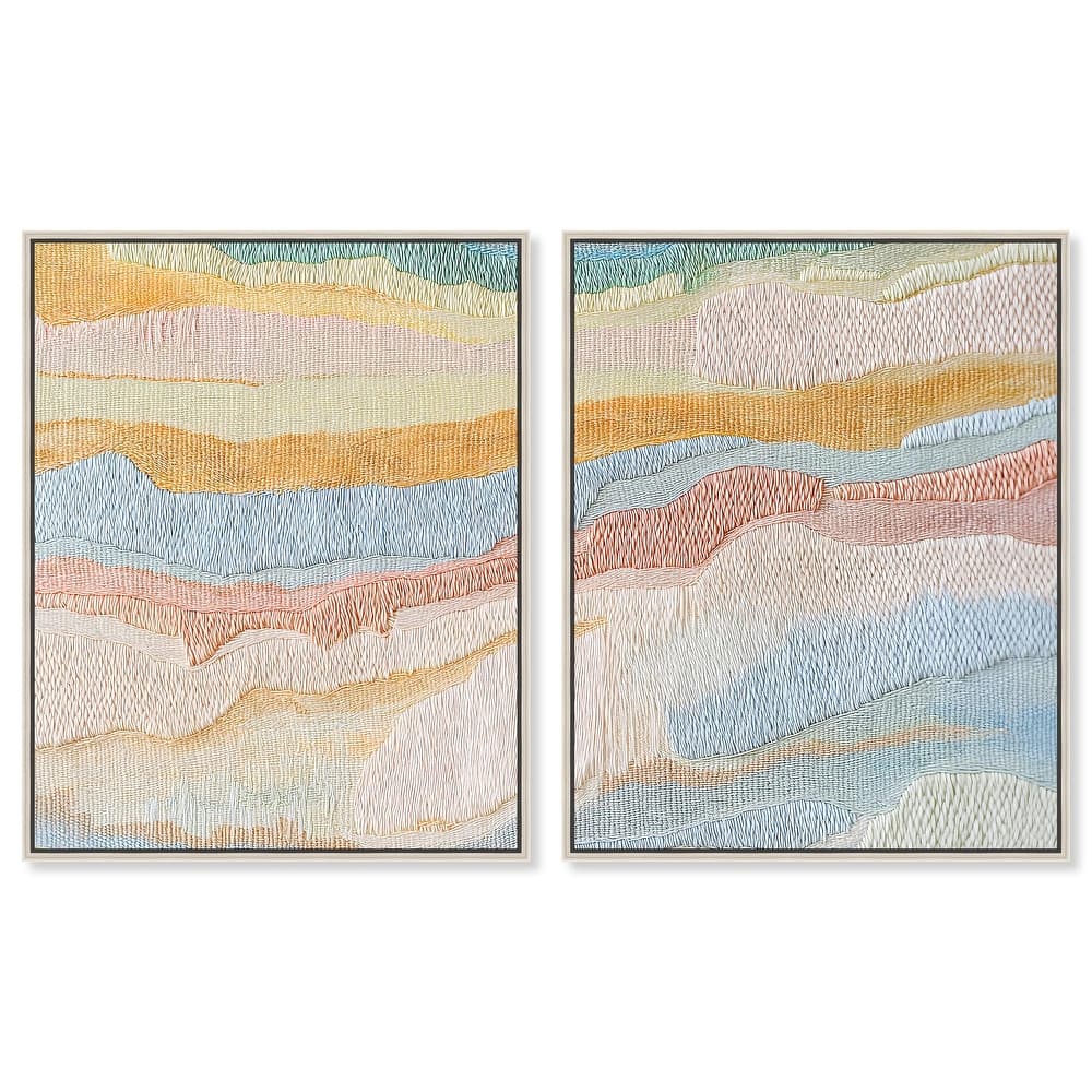 Morning Calm III Canvas Set of 2 by Art Remedy