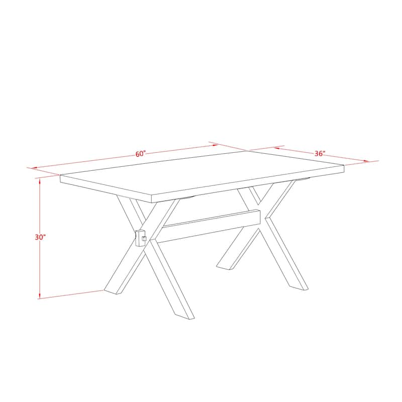 HomeStock 6-Piece Rectangle Natural Oak Finish Solid Wood Top Dining Table with 1-Bench, 4-Chairs