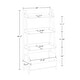 preview thumbnail 14 of 26, RiverRidge Kids 4-Tier 24in Ladder Shelf Toy Organizer with 3 Open Display Shelves- White with Two 5" Fabric Bins