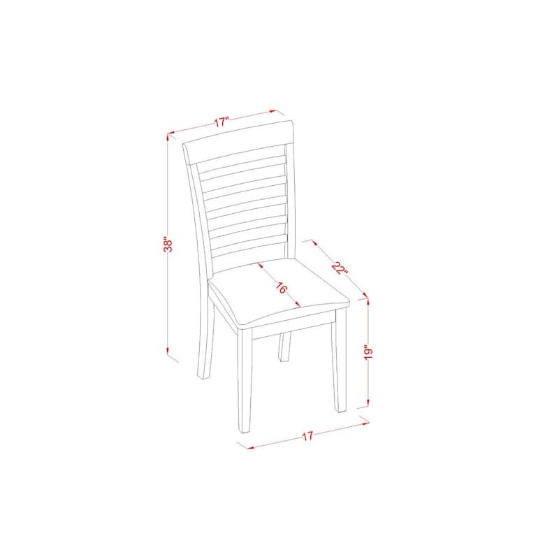 Rustic Dinette Set - Small Kitchen Table & Chairs - Ranch Style Dining Room Set