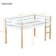 preview thumbnail 3 of 6, Twin Size Solid Wood Loft Bed with Ladder