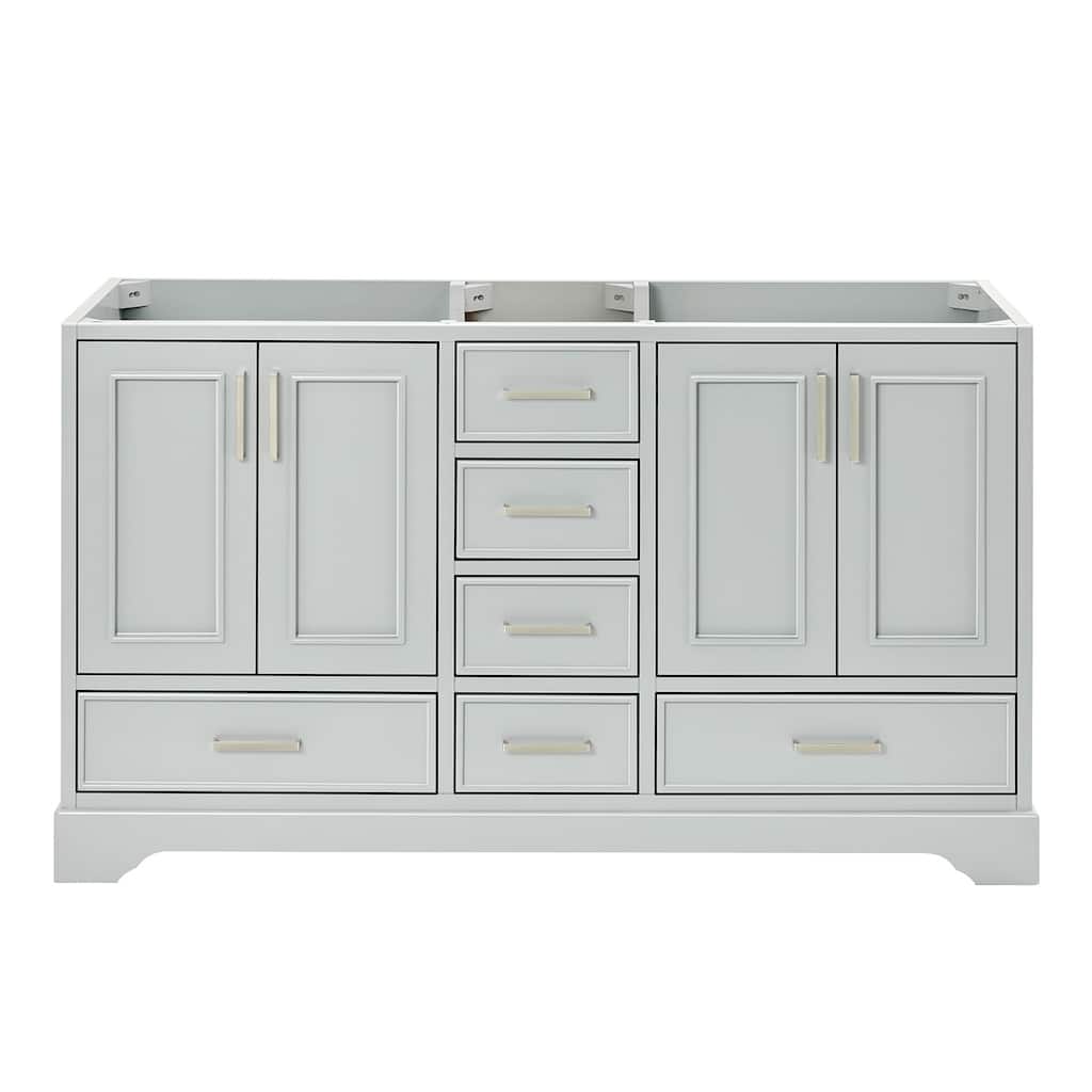 Ariel M060D-BC Stafford 61" Double Free Standing Vanity Cabinet Only