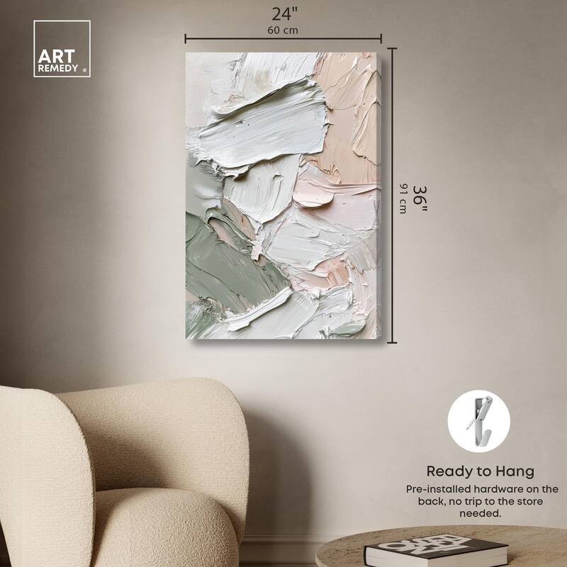 Creamy Contours I Canvas by Art Remedy, Gallery Wrapped