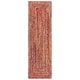 preview thumbnail 51 of 147, SAFAVIEH Georgine Handmade Braided Bohemian Cotton Rug 2'3" x 8' Runner - Orange/Rust