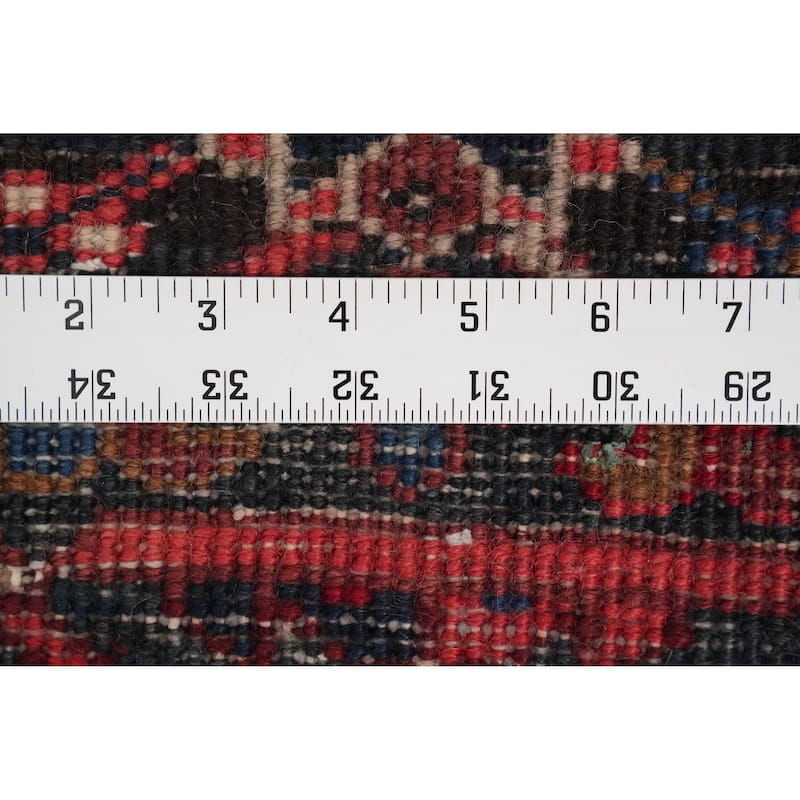 Hand Knotted Oriental 100% Wool Carpet Traditional Medallion Red Heriz Area Rug - 11' 4'' X 8' 7''