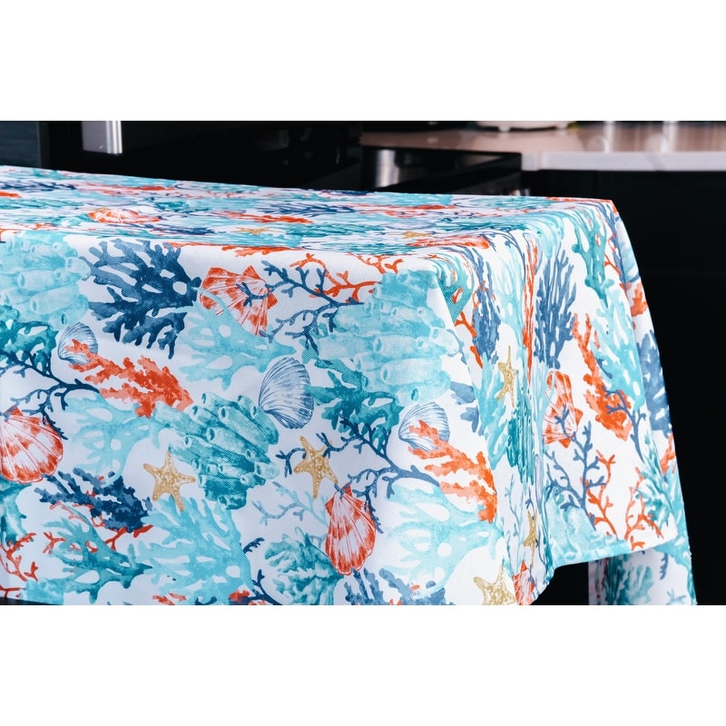 Coralee Indoor Outdoor 100 Polyester Tablecloth - 60"x102"