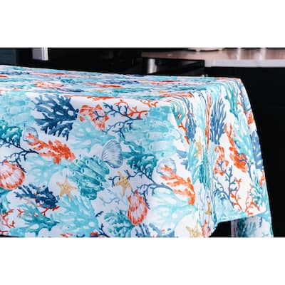 Coralee Indoor Outdoor 100 Polyester Tablecloth