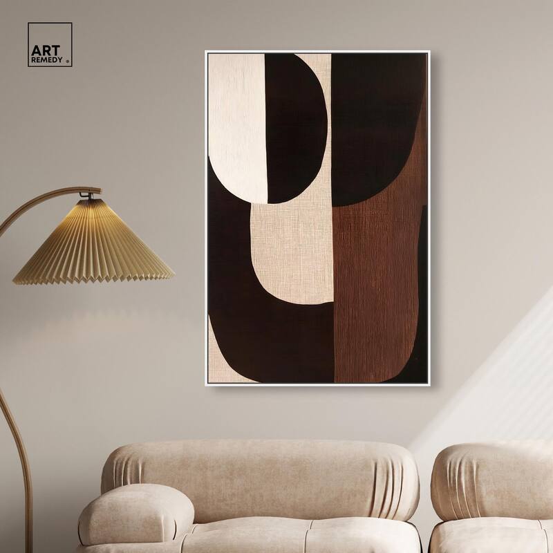 Quartet in Brown I Canvas by Art Remedy
