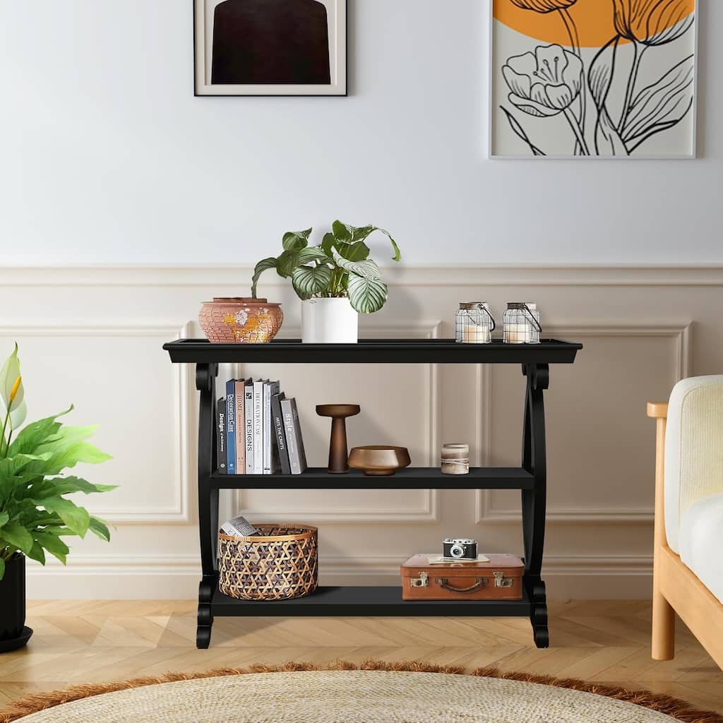 Roomfitters Newport Console Table for Living Room, Kitchen, Entryway - Elegant and Functional Design
